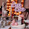 10pcs Cupcake Topper Cake Decorating Birthday Food Picks Wedding Dcor Love Cake Picks Diy Cake Insert Topper Wedding Decoration Love Cake Toppers Party Supplies Self Made view 3