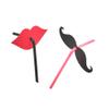 40pcs Straws Drink Straw Red Lips Straw Lovers Decorate Drinks view 2