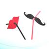 40pcs Straws Drink Straw Red Lips Straw Lovers Decorate Drinks view 3