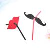 40pcs Straws Drink Straw Red Lips Straw Lovers Decorate Drinks view 4