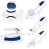 CELOX Kitchen Scrub Brush Set with Ergonomic Handle, Deep Cleaning Brushes, Include Dish Brush (Blue) view 2