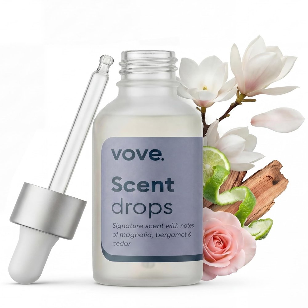 Vove Signature Scent Drops, Magnolia Bergamot Cedar Laundry Oil