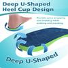 Insoles for Plantar Fasciitis, QBK Arch Support Insoles for All Day Comfort, Avoid Achilles Tendonitis, Metatarsalgia, Overpronation, Heel Spurs, 3/4 Thin Unisex Insoles S S:men5.5-7/Women7-8.5 view 4