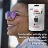 Setex Gecko Grip Ultra-Thin 0.6mm Anti Slip Eyeglass Nose Pads, (5 Black Pair) USA Made, 2500 Innovative Microstructured Fibers per Nose Pad, 0.6mm x 7mm x 16mm view 2