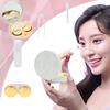 FEILIBAY 2 Pack Marble Contact Lens Case All-in-One Travel Contact container Soak Storage Kit(Gold) view 3
