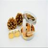 FEILIBAY 2 Pack Marble Contact Lens Case All-in-One Travel Contact container Soak Storage Kit(Gold) view 4