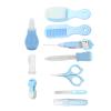 Baby Grooming & Health Kits, Toddler Healthcare and Grooming Set, 10 in 1 Baby Health Care Tools with Safety Nail Clipper Scissor Newborn Grooming Kit (Blue) view 3