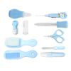 Baby Grooming & Health Kits, Toddler Healthcare and Grooming Set, 10 in 1 Baby Health Care Tools with Safety Nail Clipper Scissor Newborn Grooming Kit (Blue) view 4