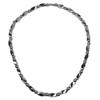 IRUMENG Hematite Necklace Unisex Black- Natural Magnetic Hematite Necklace Relieve Fatigue around Neck, Shoulder-19.6 inch (50cm) view 1