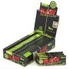 1 box - RAW Black Organic size 1 1/4 (78mm) rolling paper - 1200 papers view 1