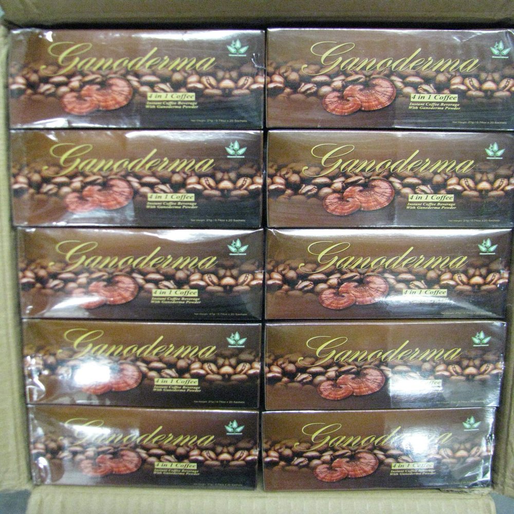 4-1 Cafe Healthy Coffee with Ganoderma Creamer and Sugar Full Case of 40 Boxes (20 Sachets Each)