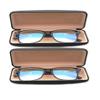 2 Pairs Man Women Reading Glasses Blue Light Blocking Spring Hinge Computer CP Frame With Case (2 Pairs - Black, 1.75) view 3