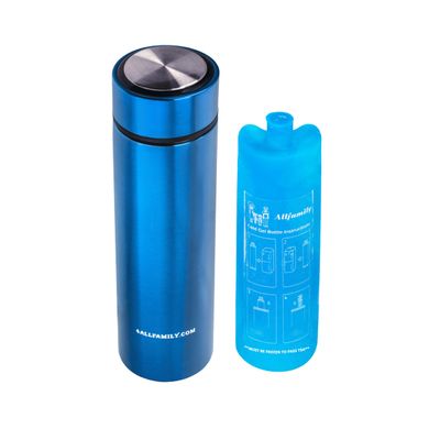 4ALLFAMILY Nomad Insulin Travel Case Cooler  48H Non-Electric Insulin Cooler Travel Case TSA Approved with Lightweight Design  Air Traveling Friendly, Reusable Medium Blue Thermo for Medications