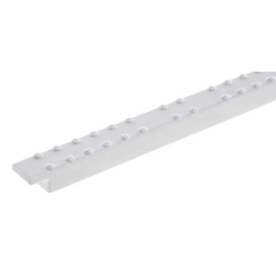 4S SmartFit White Melamine Short Adaptor Bar - 3/5"W x 12 2/5"L