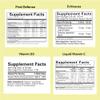 CHILDLIFE ESSENTIALS Immune Support 4-Pack - Liquid Vitamins & Minerals for Kids, Infants, Toddlers - Includes Vitamin D3, Vitamin C, First Defense, Echinacea view 2