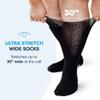 2 Pairs Extra Wide Socks For Swollen Feet, Non-Slip Hospital and Diabetic Socks for Men and Women view 3