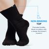 2 Pairs Extra Wide Socks For Swollen Feet, Non-Slip Hospital and Diabetic Socks for Men and Women view 4