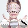 10 Pack White Sleep Mask Sublimation Blank Eye Mask Silk Blindfold Shade Cover with Adjustable Strap for DIY Sleepover Party Supplies Travel Nap Meditation Team Games view 3