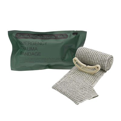 ASA TECHMED 1 Pack Emergency Trauma 4" Israeli Style Bandage - Combat Military Style Battle Wound Dressing First Aid IFAK