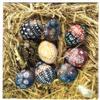 AM Dcor Easter Luncheon Napkins - 20 Soft Triple-Ply Paper Napkins Easter Eggs on Straw - 13" x 13" view 1