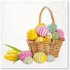 AM Dcor Easter Dinner Napkins 20 Count Soft 3-Ply Tissue Servilities,13" x 13" (Unfolded), Easter Eggs Basket view 4