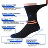 Facool Diabetic Dress Crew Socks for Men Women, Non-Binding Loose Top Seamless Toe Cotton Diabete Socks White/Grey/Black 6 Pairs X-Large view 3