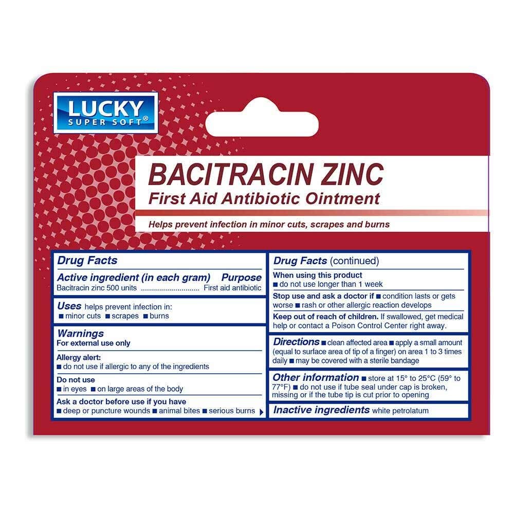 2 Bacitracin Zinc Cream Ointment Problem Skin Protectant Rash Itchiness Relief