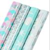 WRAPAHOLIC 30 Inch Mermaid Wrapping Paper - Jumbo Roll Colorful Foil Girls Wrapping Paper for Kids Girls Birthday, Baby Shower - 4 Rolls - 30 Inch X 120 Inch Per Roll view 1