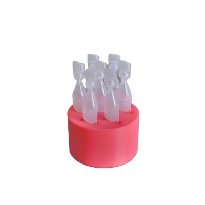 Znet3D Round Eye Drop Vial Stand  Convenient, Upright Storage for Seven Vials  Keep Track of Your Daily Usage (Pink)