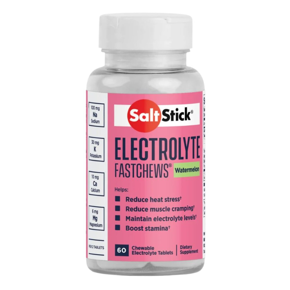 SaltStick Fastchews Buffered Electrolyte Salts Tablet - 60 Count, Watermelon - 03-3060