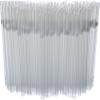 [500 Pack] Clear Flexible Plastic Drinking Straws Disposable Straw 8'' inches Tall view 1