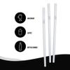 [500 Pack] Clear Flexible Plastic Drinking Straws Disposable Straw 8'' inches Tall view 3