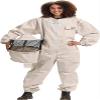 Bees & Co U73 Natural Cotton Beekeeper Suit with Round Veil view 1