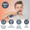 Brusheez Kids Electric Toothbrush Set - Safe & Effective for Ages 3+ - Parent Tested & Approved with Gentle Bristles, 2 Brush Heads, Rinse Cup, 2-Minute Timer, & Storage Base (Shadow The Shark) view 2