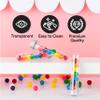 Hammont Tube Shaped Acrylic Candy Boxes with Aluminum Cover - 12 Pack - 1.18"x5.03" - Perfect for Weddings, Birthdays, Party Favors and Gifts | Designer Cute Clear Lucite Plastic Treat Containers view 3