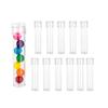 Hammont Tube Shaped Acrylic Candy Boxes - 12 Pack - 4.5"x0.94" - Perfect for Weddings, Birthdays, Party Favors and Gifts | Designer Cute Clear Lucite Plastic Treat Containers view 1