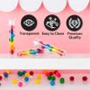 Hammont Tube Shaped Acrylic Candy Boxes - 12 Pack - 4.5"x0.94" - Perfect for Weddings, Birthdays, Party Favors and Gifts | Designer Cute Clear Lucite Plastic Treat Containers view 3