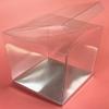 Durapak Supplies 192 PCS 4 x 4 x 4-1/2" w/Silver Card Bottom, Clear Plastic PVC Boxes for Party Favor Wedding Favor, retail products packaging and display view 2