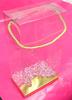 Durapak Supplies 36 PCS 6(W) x4(D) x11.5(H) Rope Handle w/Golden Card Bottom, Clear Plastic PVC Boxes for Party Favor Wedding Favor, retail products packaging and display view 1