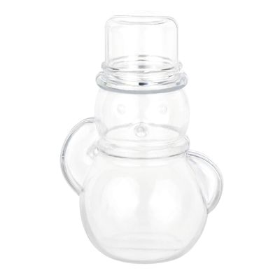 Hammont Snowman Shaped Acrylic Candy Boxes - 12 Pack - 1.57"x3.54" - Perfect for Weddings, Birthdays, Party Favors and Gifts | Designer Cute Clear Lucite Plastic Treat Containers