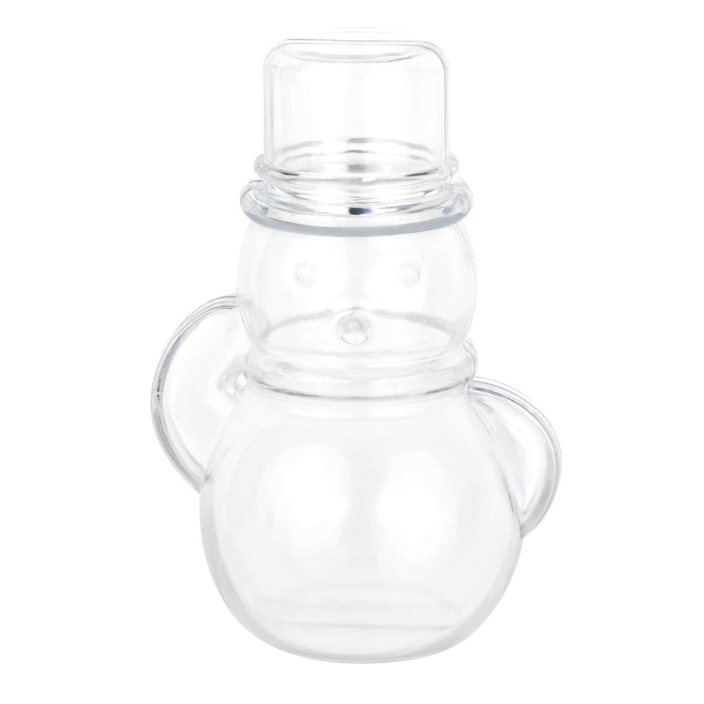 Hammont Snowman Shaped Acrylic Candy Boxes - 12 Pack - 1.57"x3.54" - Perfect for Weddings, Birthdays, Party Favors and Gifts | Designer Cute Clear Lucite Plastic Treat Containers