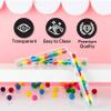Hammont Tube Shaped Acrylic Candy Boxes - 12 Pack - 6.49"x0.94" - Perfect for Weddings, Birthdays, Party Favors and Gifts | Designer Cute Clear Lucite Plastic Treat Containers view 3