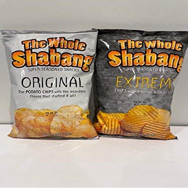 The Whole Shabang Potato Chips Variety Pack - (1) 6 oz Original / (1) 6 oz Extreme