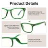 AZorb 2Pack Blue Light Blocking Glasses for Kids TR90 Unbreakable Computer Screen Glasses for Boys & Girls - 2 Pack(Transparent+ Green) view 4