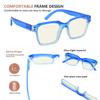 Eyekepper Square Reading Glasses for Women Blue Light Blocking Large Frame Computer Readers - Blue +1.25 view 4