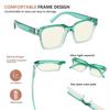Eyekepper Square Reading Glasses for Women Blue Light Blocking Large Frame Computer Readers - Green view 4
