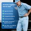 VELPEAU Hernia Belt for Men & Women - Bilateral/Double Inguinal, Groin Hernia Support Truss Underwear Briefs, Pain Relief Recovery Adjustable Strap with 2 Removable Medical Compression Pads (Black, L) view 2