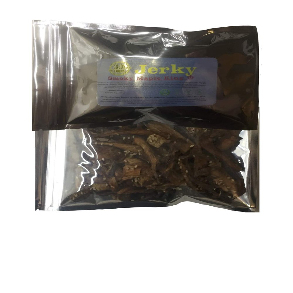 Smoky Maple King Oyster Mushroom Jerky