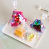 Morepack Valentines Iridescent Holographic Cellophane Treat Bags,4x6 Inch Party Favor Cookie Bags with 5 Colors Twist Ties for Weddings Birthday Party,100 Pcs view 3