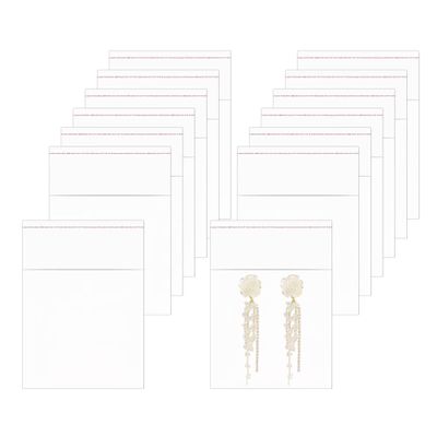 2" x 2" Small Cellophane Bags 300pcs Self Sealing Plastic Bags Clear Cello Jewelry Packaging Bags 1Mil for Earrings Cookie Candy Beads Coins Gifts Decorative (12 Sizes to Choose from)